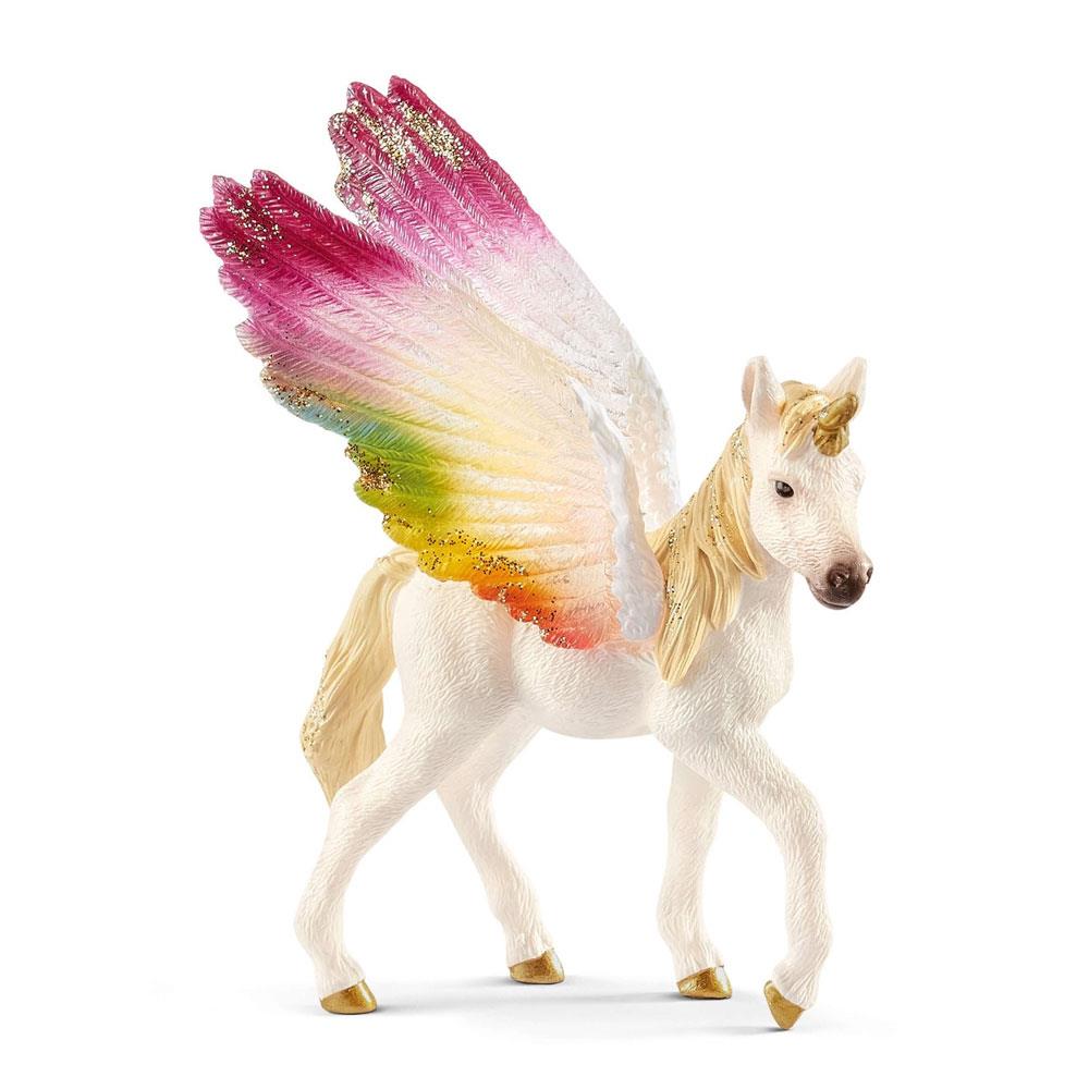 Schleich Winged Rainbow Unicorn Foal 70577